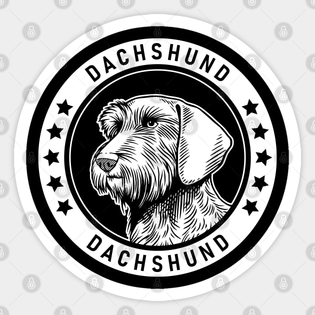 Wirehaired Dachshund Fan Gift Sticker by millersye